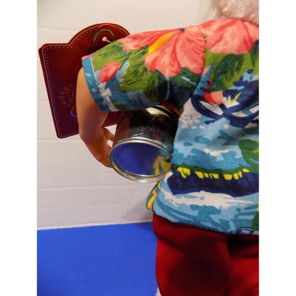 NEW Christmas Coastal Beach Surf Santa Claus Figurine Hawaii Florida Santa Noel - Picture 8 of 9